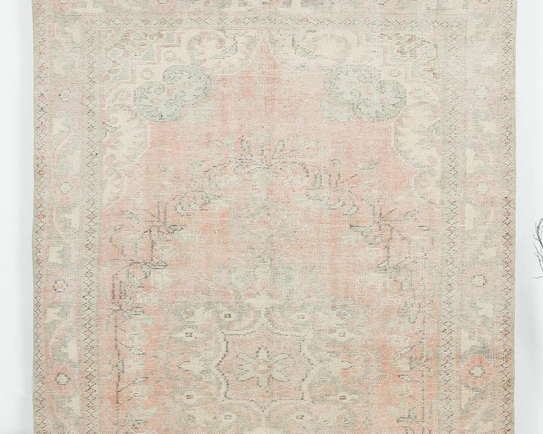 Pink Turkish Oushak Rug 5' 11" x 9' 6" Hand-Knotted | No. VR52469