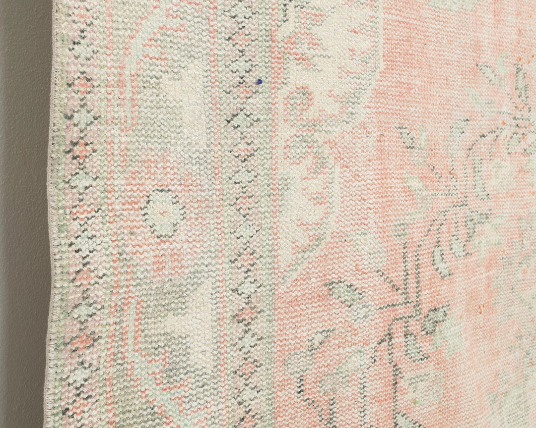 Pink Turkish Oushak Rug 5' 11" x 9' 6" Hand-Knotted | No. VR52469