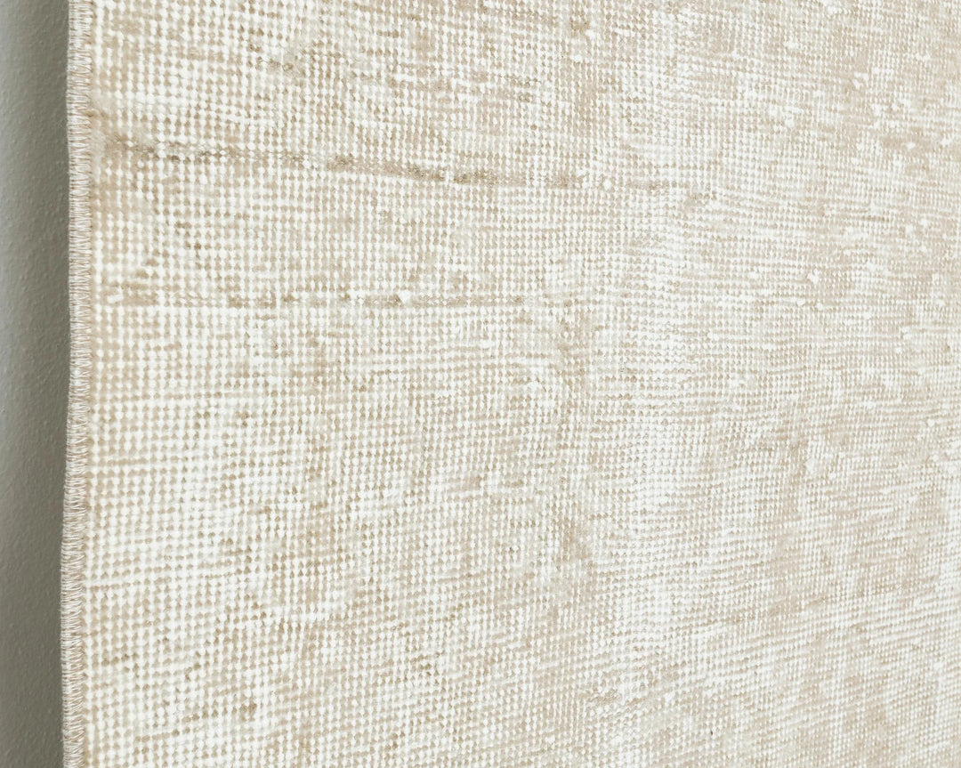 Beige Turkish Oushak Rug 6'6" x 10'5" Hand-Knotted | No. VR52576