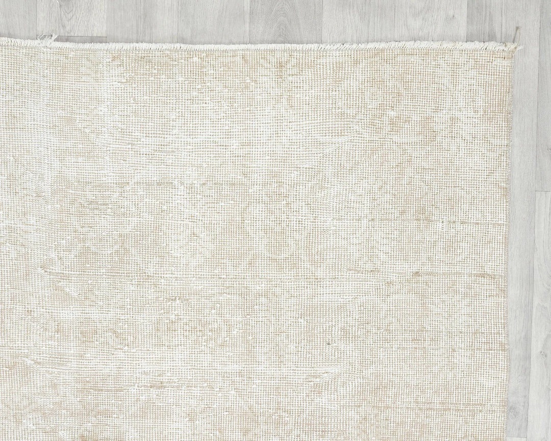 Beige Turkish Oushak Rug 6'6" x 10'5" Hand-Knotted | No. VR52576