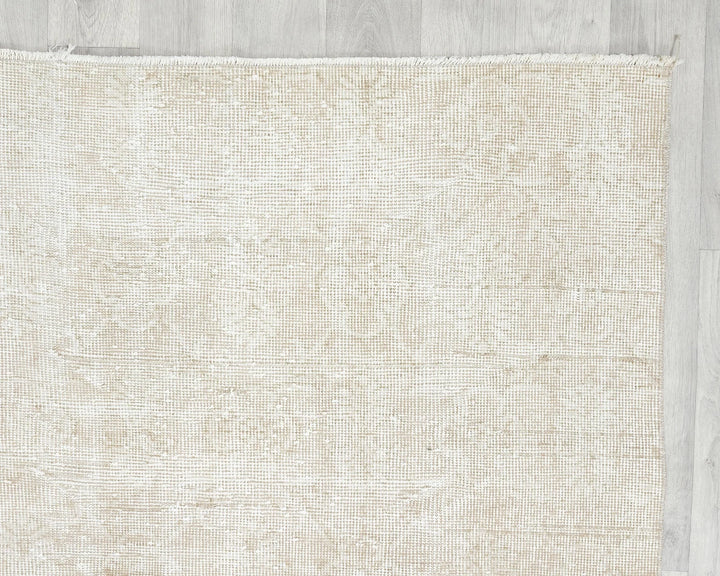 Beige Turkish Oushak Rug 6'6" x 10'5" Hand-Knotted | No. VR52576