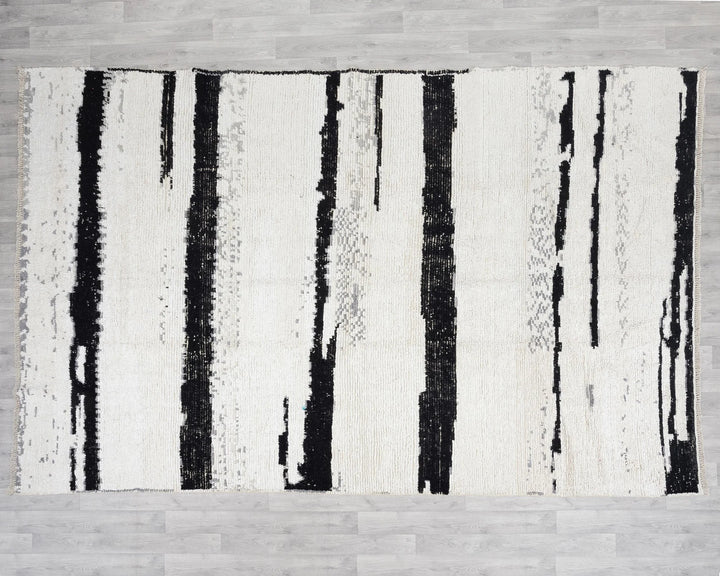 Black Vintage Turkish Rug 7' 7" x 11' 5" | No. VR52589