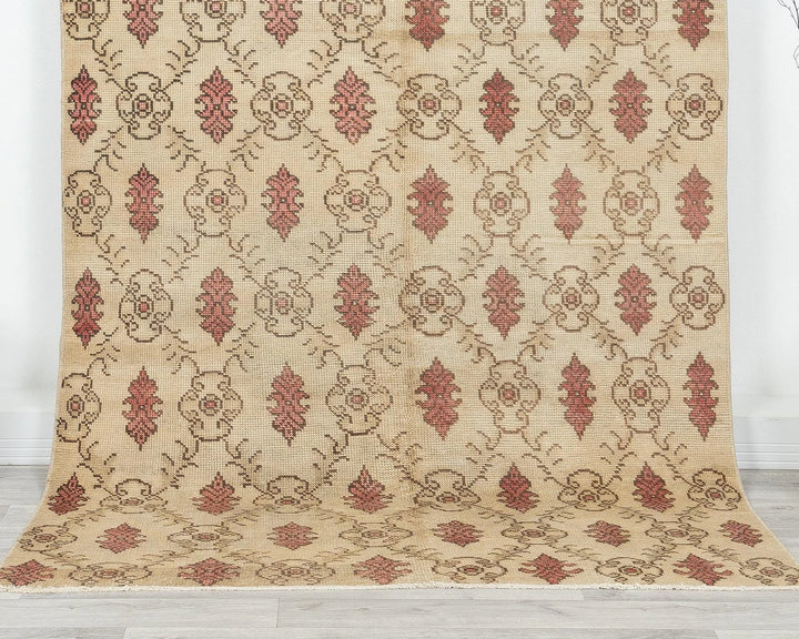 Multicolor Turkish Oushak Rug 4'10" x 8'5" Hand-Knotted | No. VR52752