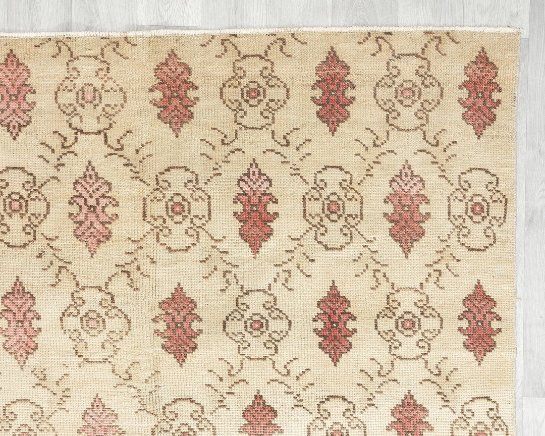 Multicolor Turkish Oushak Rug 4'10" x 8'5" Hand-Knotted | No. VR52752
