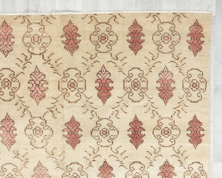 Multicolor Turkish Oushak Rug 4'10" x 8'5" Hand-Knotted | No. VR52752