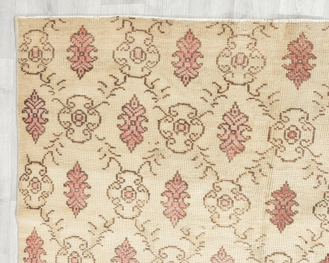 Multicolor Turkish Oushak Rug 4'10" x 8'5" Hand-Knotted | No. VR52752