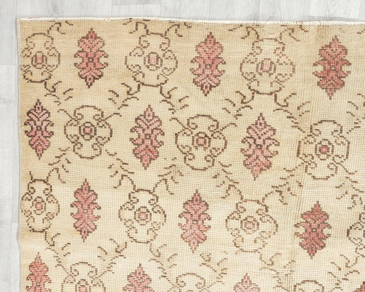 Multicolor Turkish Oushak Rug 4'10" x 8'5" Hand-Knotted | No. VR52752