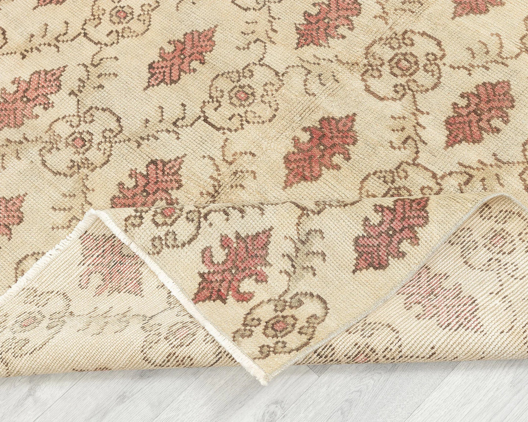 Multicolor Turkish Oushak Rug 4'10" x 8'5" Hand-Knotted | No. VR52752