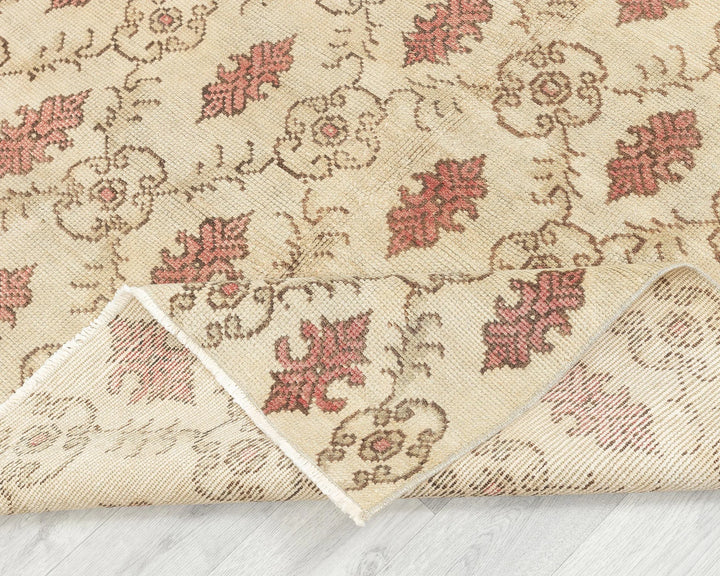 Multicolor Turkish Oushak Rug 4'10" x 8'5" Hand-Knotted | No. VR52752