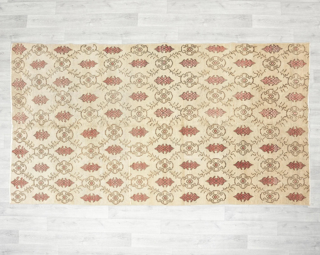 Multicolor Turkish Oushak Rug 4'10" x 8'5" Hand-Knotted | No. VR52752