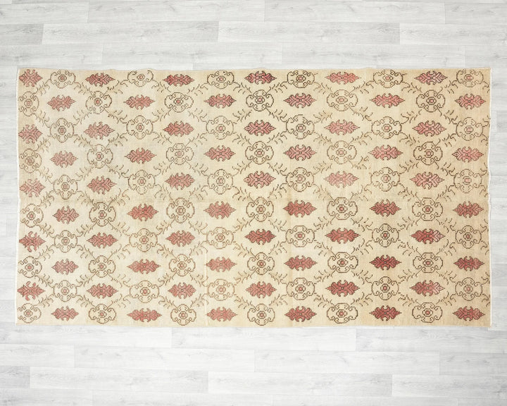 Multicolor Turkish Oushak Rug 4'10" x 8'5" Hand-Knotted | No. VR52752