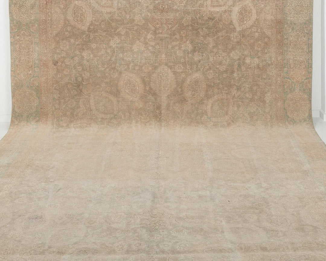 Multicolor Turkish Oushak Rug 9' x 15' 4" Hand-Knotted | No. VR52880