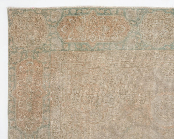 Multicolor Turkish Oushak Rug 9' x 15' 4" Hand-Knotted | No. VR52880