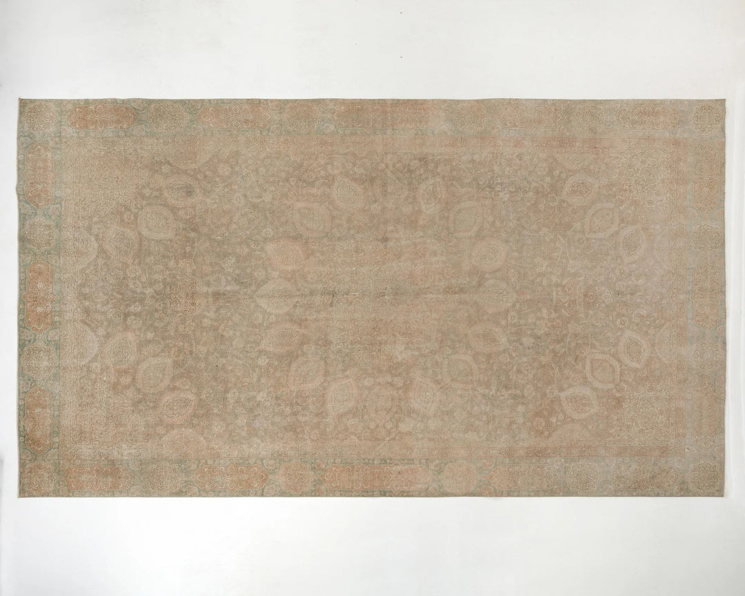 Multicolor Turkish Oushak Rug 9' x 15' 4" Hand-Knotted | No. VR52880