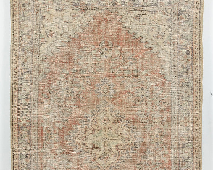 Green Turkish Oushak Rug 5' 7" x 8' 10" Hand-Knotted | No. VR52935