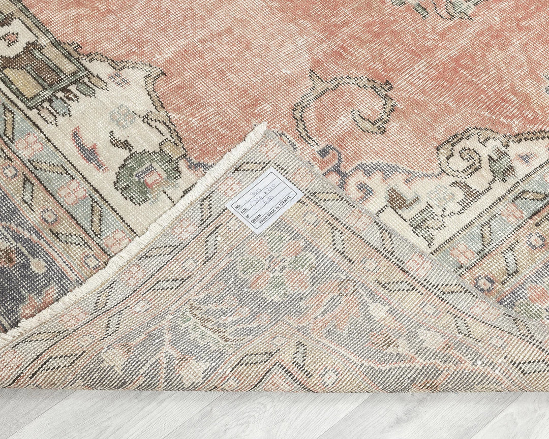 Multicolor Turkish Oushak Rug 10' 8" x 6' 11" Hand-Knotted | No. VR53162