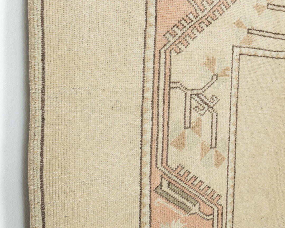 Beige Oushak Rug 3' 8" x 6' 7" | No. VR53229