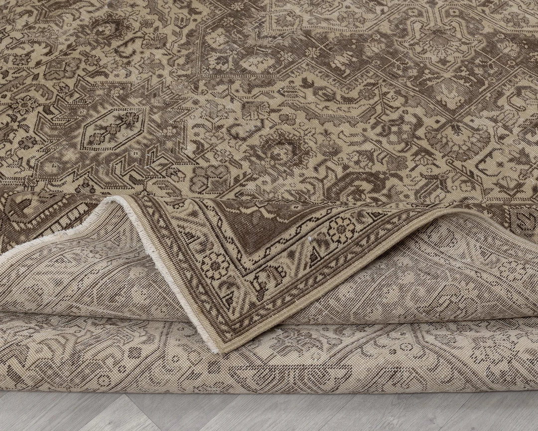 Multicolor Turkish Oushak Rug 11' x 13' 3" Hand-Knotted field