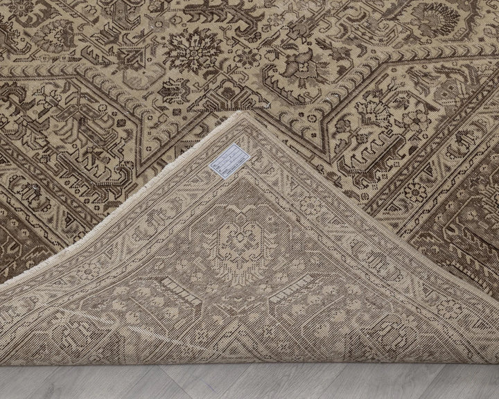 Multicolor Turkish Oushak Rug 11' x 13' 3" Hand-Knotted texture