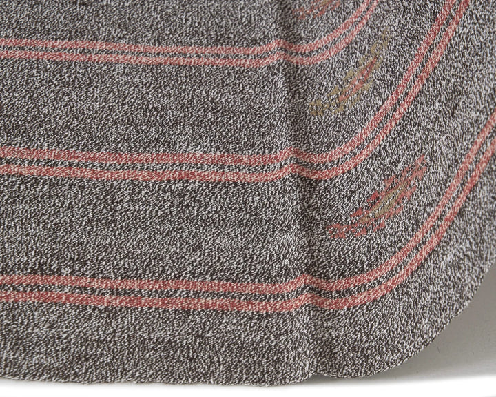 Gray Turkish Kilim Rug 3' 6" x 8' 6" Flat-Weave | No. VR53303