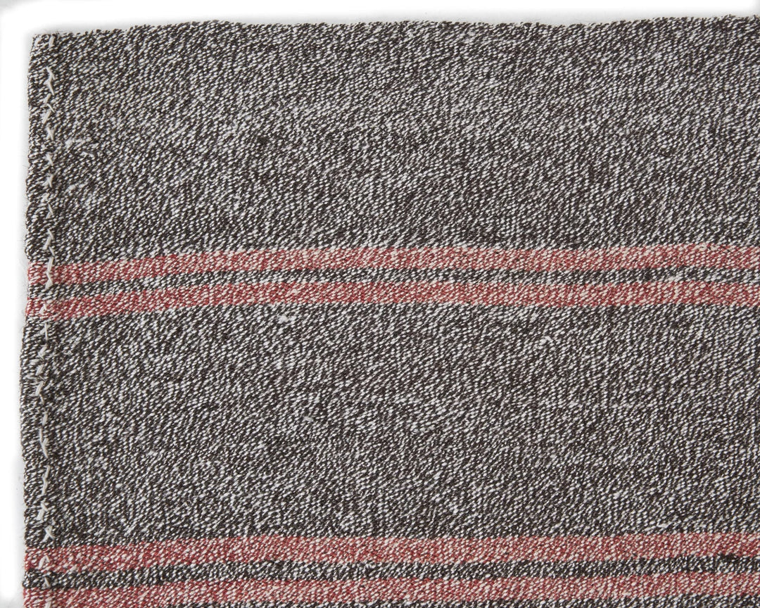 Gray Turkish Kilim Rug 3' 6" x 8' 6" Flat-Weave | No. VR53303