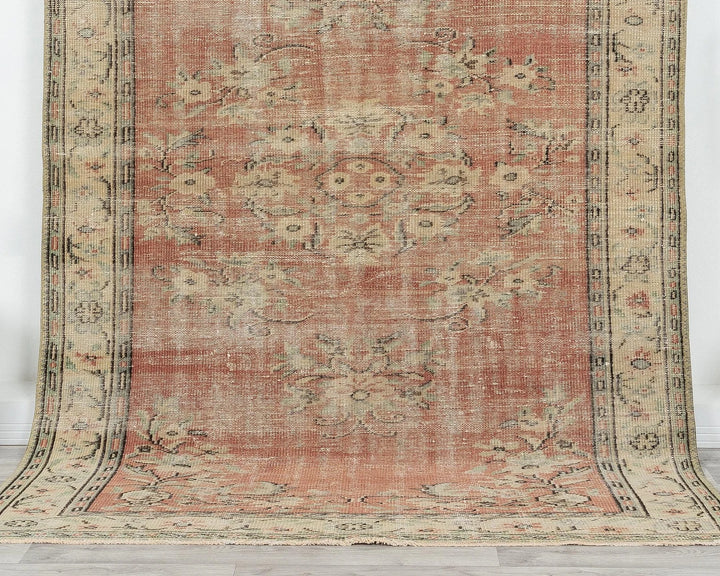 Multicolor Turkish Oushak Rug 5' 7" x 8' 2" Hand-Knotted | No. VR53362