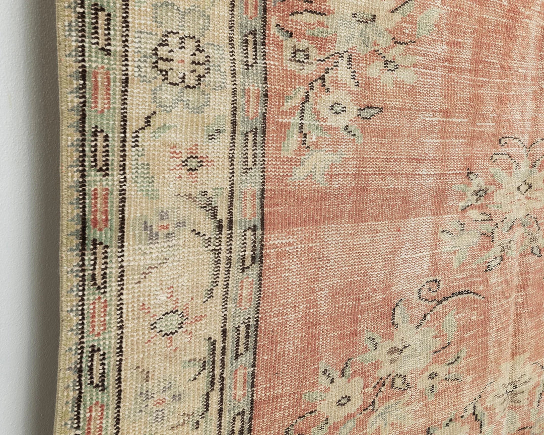 Multicolor Turkish Oushak Rug 5' 7" x 8' 2" Hand-Knotted | No. VR53362