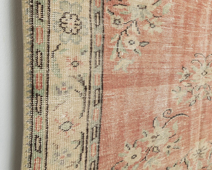 Multicolor Turkish Oushak Rug 5' 7" x 8' 2" Hand-Knotted | No. VR53362