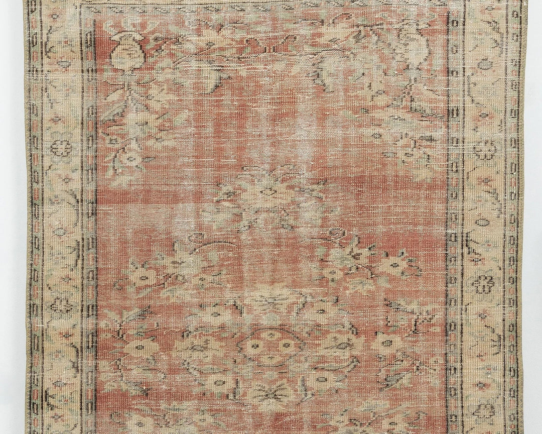 Multicolor Turkish Oushak Rug 5' 7" x 8' 2" Hand-Knotted | No. VR53362