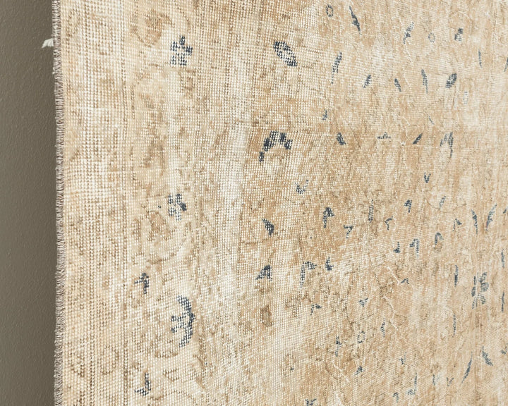 Beige Turkish Oushak Rug 6' 11" x 10' 1" Hand-Knotted | No. VR53439