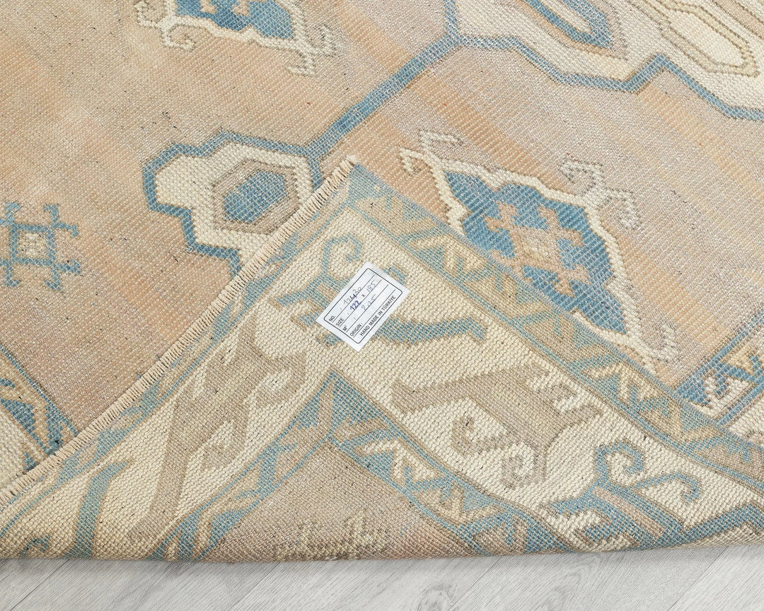 Pink Turkish Oushak Rug 4' x 6' 1" Hand-Knotted | No. VR53464