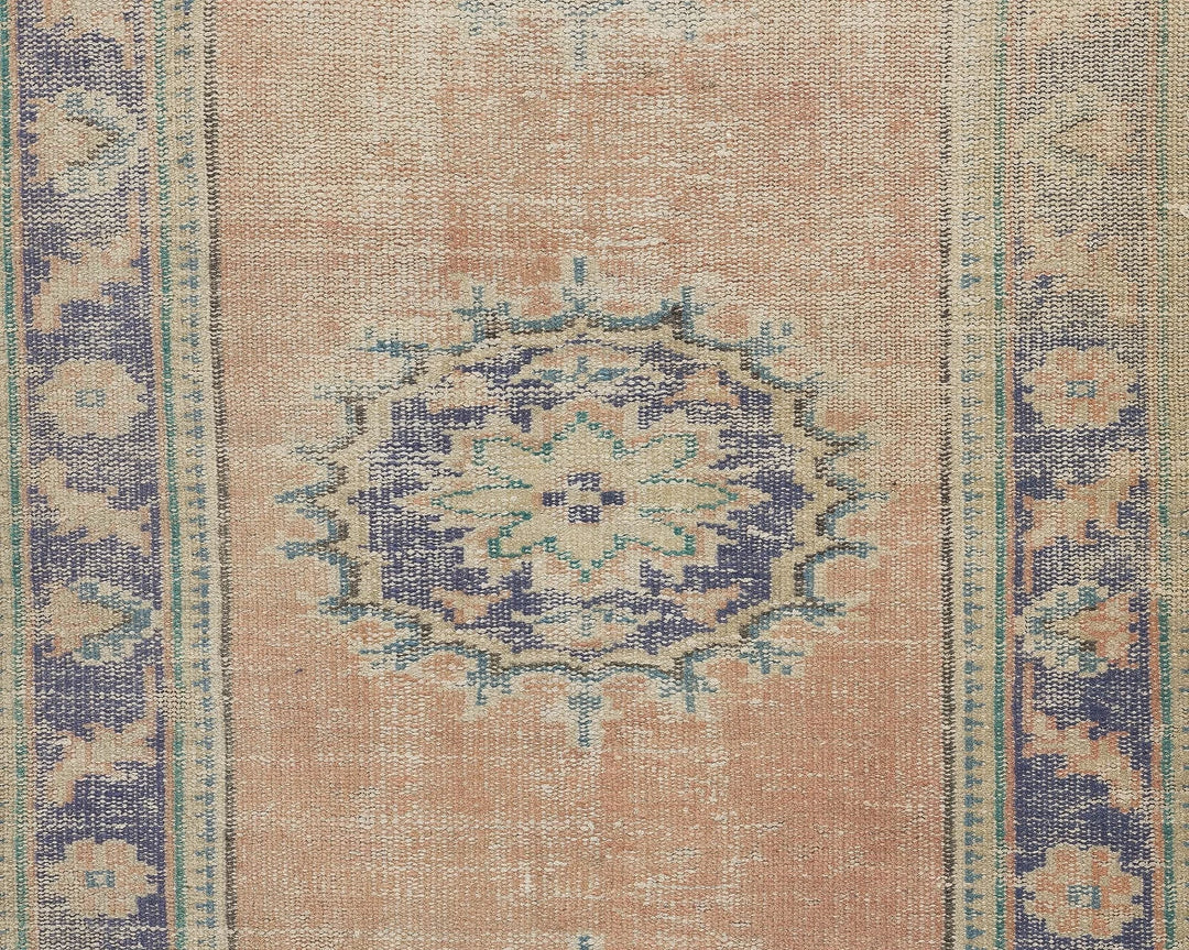 Multicolor Turkish Oushak Rug 3' 1" x 11' Hand-Knotted | No. VR53471