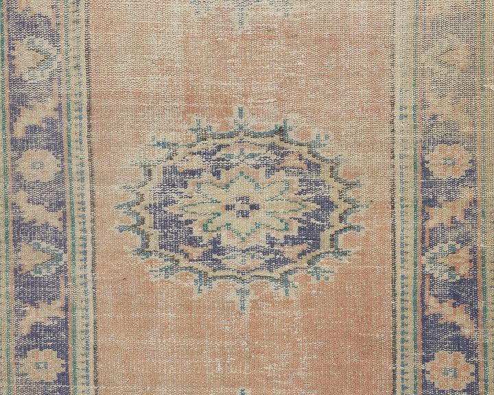 Multicolor Turkish Oushak Rug 3' 1" x 11' Hand-Knotted | No. VR53471
