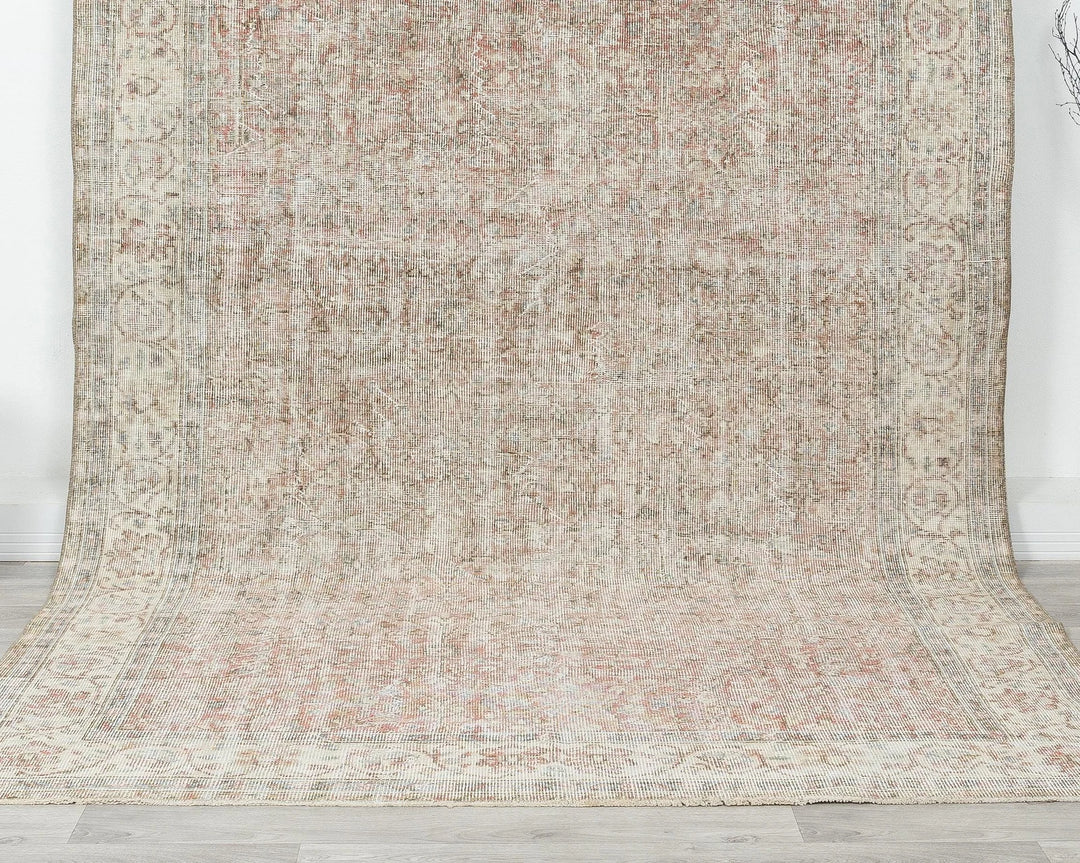 Multicolor Turkish Oushak Rug 6' 1" x 10' Hand-Knotted | No. VR53495