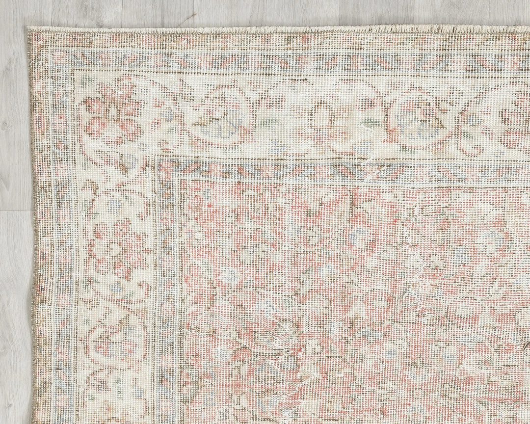 Multicolor Turkish Oushak Rug 6' 1" x 10' Hand-Knotted | No. VR53495
