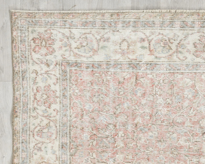 Multicolor Turkish Oushak Rug 6' 1" x 10' Hand-Knotted | No. VR53495