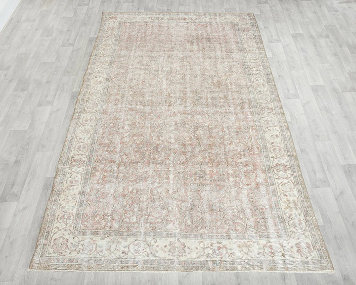 Multicolor Turkish Oushak Rug 6' 1" x 10' Hand-Knotted | No. VR53495