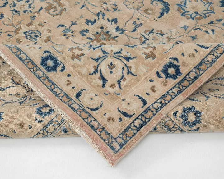 Beige Turkish Oushak Rug 9' 8" x 12' 4" Hand-Knotted | No. VR53614