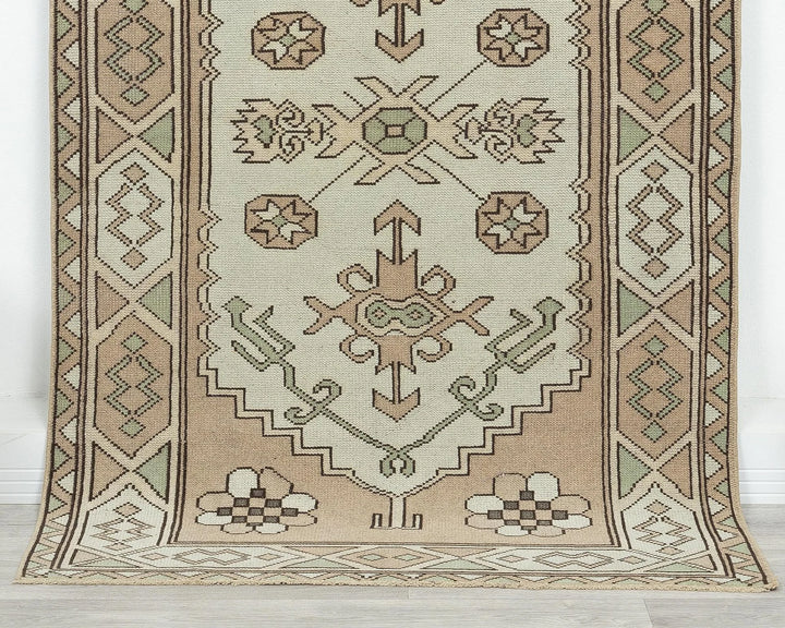 Multicolor Turkish Oushak Rug 3' 8" x 5' 11" Hand-Knotted | No. VR53716