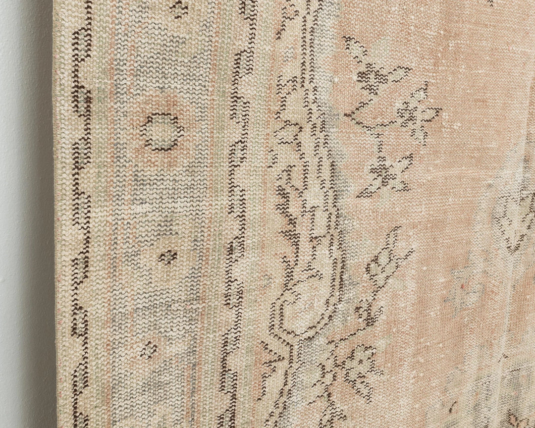 Multicolor Turkish Oushak Rug 5' 7" x 9' 4" Hand-Knotted | No. VR53809