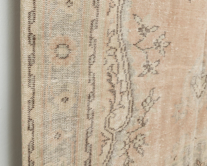 Multicolor Turkish Oushak Rug 5' 7" x 9' 4" Hand-Knotted | No. VR53809