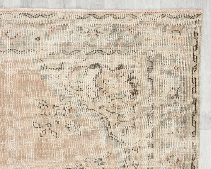 Multicolor Turkish Oushak Rug 5' 7" x 9' 4" Hand-Knotted | No. VR53809