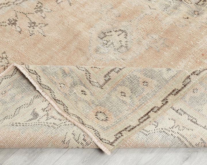 Multicolor Turkish Oushak Rug 5' 7" x 9' 4" Hand-Knotted | No. VR53809