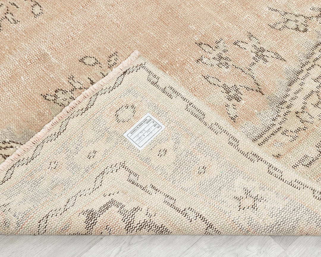 Multicolor Turkish Oushak Rug 5' 7" x 9' 4" Hand-Knotted | No. VR53809