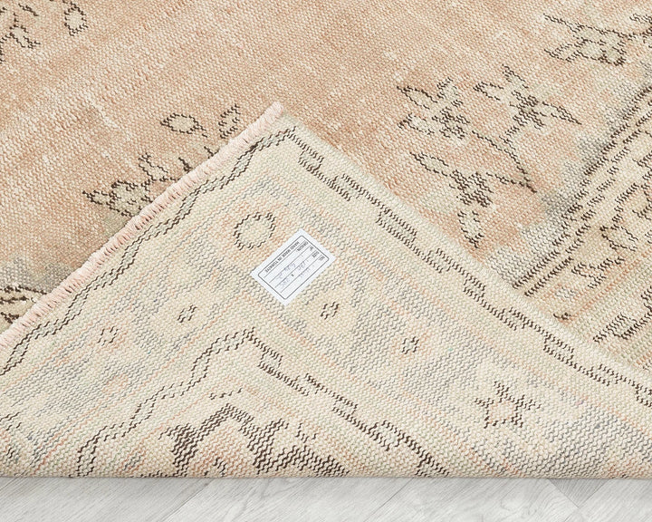 Multicolor Turkish Oushak Rug 5' 7" x 9' 4" Hand-Knotted | No. VR53809