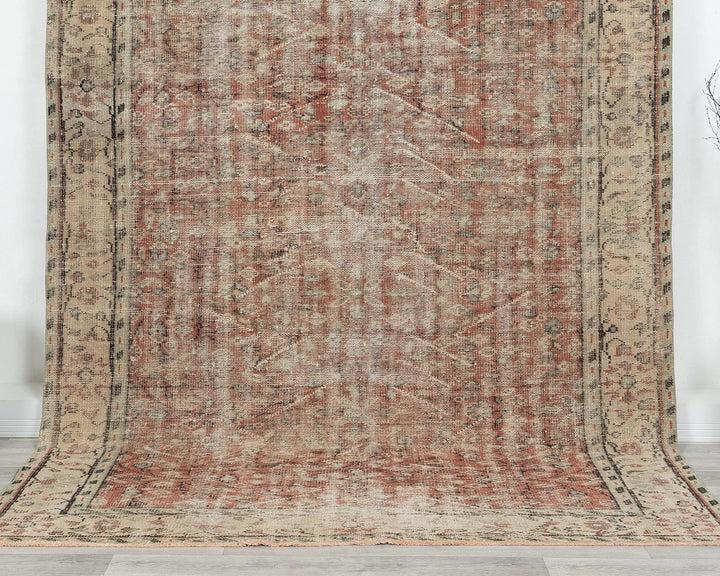 Multicolor Turkish Oushak Rug 6' 2" x 9' 1" Hand-Knotted | No. VR53821