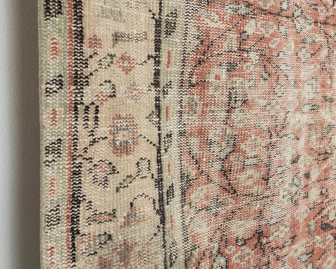 Multicolor Turkish Oushak Rug 6' 2" x 9' 1" Hand-Knotted | No. VR53821