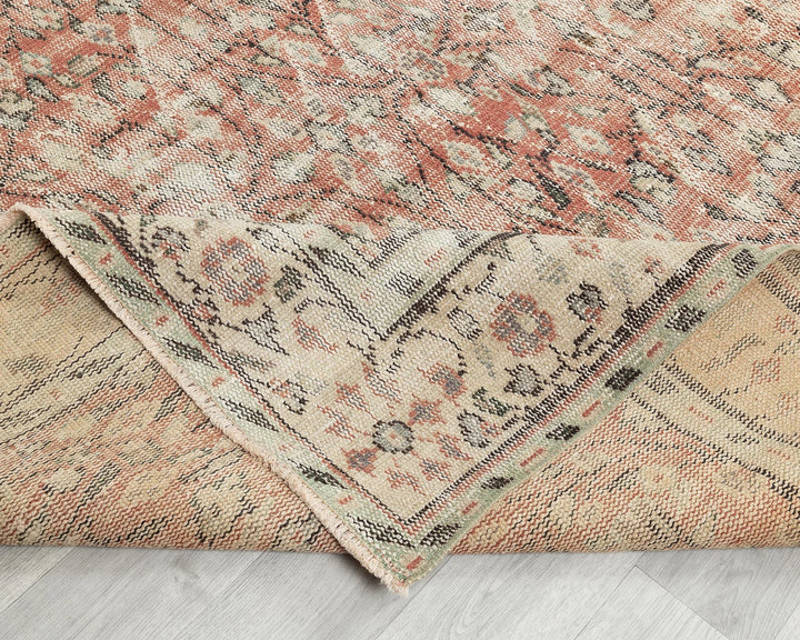 Multicolor Turkish Oushak Rug 6' 2" x 9' 1" Hand-Knotted | No. VR53821