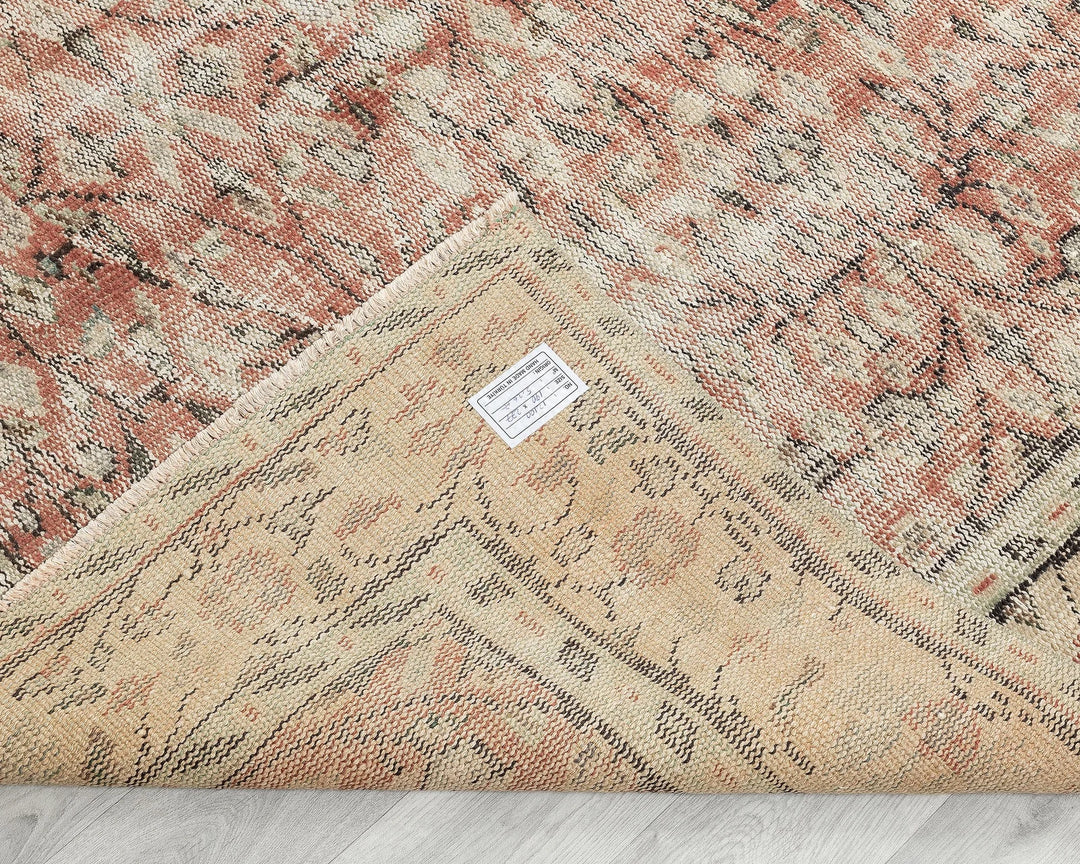 Multicolor Turkish Oushak Rug 6' 2" x 9' 1" Hand-Knotted | No. VR53821