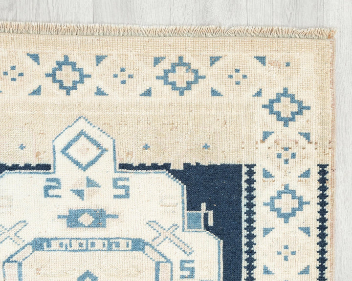 Multicolor Turkish Oushak Rug 2'10" x 4'7" Hand-Knotted | No. VR53951